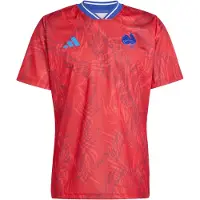Adidas Tricot 'Frankreich Rugby Prematch' blauw / donkerblauw / rood / wit