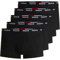 HUGO Boxershorts zwart / wit