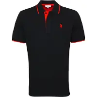 U.s. polo assn. Classic Fit Polo shirt Korte mouw zwart