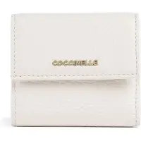 Coccinelle Metallic Soft RFID Portemonnee crème
