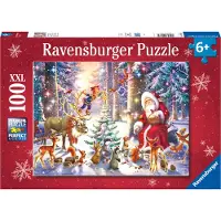 Ravensburger Kerstmis in het bos Puzzel (100 XXL stukjes)