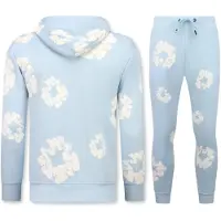 Top Star Dik geweven trainingspak met bloemenprint all over print bloemenpak