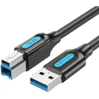 Vention Usb-Kabel 30A Voor Printer Scanner Kabel Usb B 3 Meter Zwart
