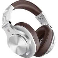 OneOdio Fusion A70 Over Ear headset Bluetooth Stereo Zilver, Bruin High-Resolution Audio Headset, Zwenkbare oorschelpen DJ