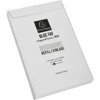 Exacompta Blocs FAF No.2 Navulling voor FAF-bureaublok Effen Wit 340 Pagina's