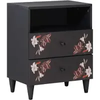 vidaXL Nachtkastje Multikleur 50 x 33 x 60 cm Massief Mango Hout