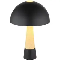 Globo Unieke tafellamp Paulin Ø 25cm zwart