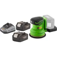 Procraft PX20BLbb accu excentrische schuurmachine 20 V 125 mm borstelloos + 2x accu 4,0 Ah + oplader