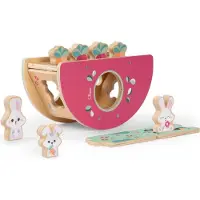 Chicco My Wood Friends - De Konijnenheuvel - Houten Montessori speelgoed (vanaf 2 jaar)