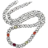 NAEMI Ketting gemengde kleuren / zilver