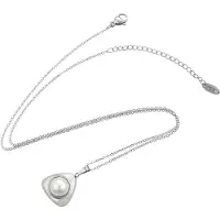NAEMI Ketting zilver / parelwit