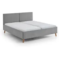 Meise Piano gestoffeerd bed naturel houten lattenbodem