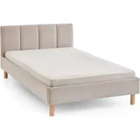 Meise Meubels Joker gestoffeerd bed met houten onderstel