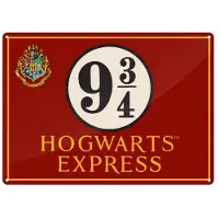 Half Moon Bay Harry Potter - Platform 9 3/4 Small Tin Sign