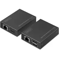 Digitus Cat.6 HDMI Extender 4K/30Hz met KVM USB 1.1 tot 40m/70m, max. 253 ontvangers, IR-besturing - set