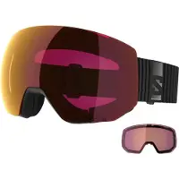Salomon Skibril Unisex Radium Pro Sigma Black / Poppy Red / Light Blue (+ Extra Lens)