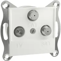 Schneider Electric EPH3670121D TV-satelliet-satelliet eindcontactdoos Asfora Wit (RAL 9003) 1 stuk(s)