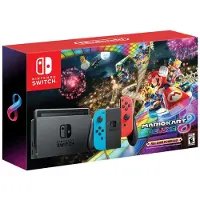 Nintendo Switch + Mario Kart 8 Deluxe, Switch, Zwart, Blauw, Rood, Analoge/digitale bediening, D-pad, Knopjes, LCD-scherm