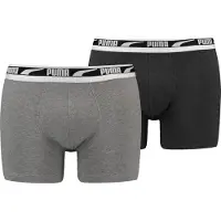 Puma Boxershorts voor Heren, Zwart/Grijs, Maat 3