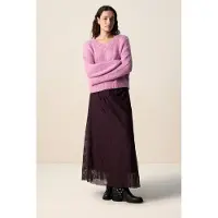 Sissy-Boy Paarse kanten maxi rok | Maat: L