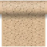 Duni 3-in-1 Tafelaankleding Naturel Yuletide Crème / Groen 40 X 480 Cm