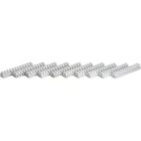 TRU COMPONENTS Kroonsteen Flexibel: 0.75-2.5 mm² Massief: 0.75-2.5 mm² Aantal polen: 12 Wit 10 stuk(s)