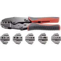Toolcraft PZ-505 818645 Krimptang 7-delig Coax-connectoren BNC, TNC, Glasvezelstekkers RG6, RG8, RG11, RG58, RG59, RG62, RG174, RG179, RG213, RG8218