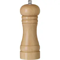 Hendi Houten pepermolen – licht hout – verstelbaar roestvast staal mechanisme – ⌀57x(H)165mm