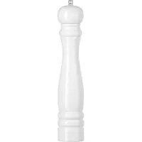 Hendi Houten zoutmolen – keramisch maalmechanisme – wit – ⌀60x(H)315mm