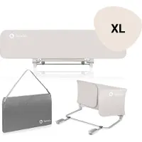 Lionelo Lora - Bedhekje XL - Opvouwbaar & Draagbaar - Extra Lang 150 cm - Gemakkelijke installatie - Universeel - Hoogwaardig materiaal