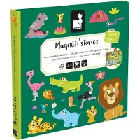 Janod - Magneti Stories - Afrikaanse dieren – Educatieve magneetset