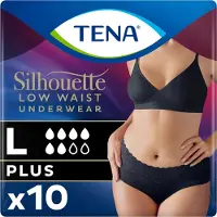 Tena Silhouette Noir L Normal | 9 stuks