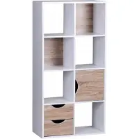 Wohnling Spaanplaat Boekenkast 6 600 x 290 x 1,200 mm Wit
