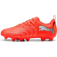 Puma Voetbalschoen 'Ultra 6 Play' lichtgrijs / neonrood / zwart