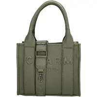 Charm London Handtas/Schoudertas Bond Natuur Groen