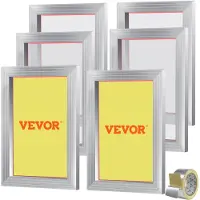 Vevor 6 stuks aluminiumlegering zeefdrukframe zeefdrukpers 10 x 14 inch