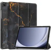 IMoshion Design Trifold Bookcase voor de Samsung Galaxy Tab A9 Plus - Black Marble