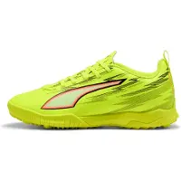 Puma Sportschoen 'Ultra 6 Play' neongeel / oranjerood / zwart / wit
