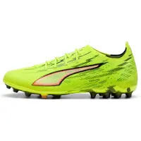 Puma ULTRA 6 ULTIMATE MG uniseks voetbalschoenen, Zwart/Rood/Geel, Maat 39