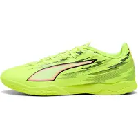 Puma ULTRA 6 PLAY IT uniseks voetbalschoenen, Zwart/Rood/Geel, Maat 40,5