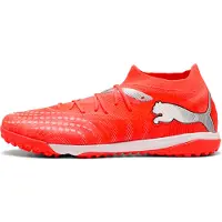 Puma FUTURE 9 MATCH TT uniseks voetbalschoenen, Zwart/Rood/Wit, Maat 37