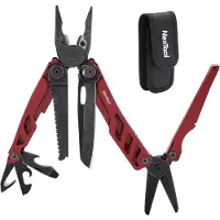 Nextool Flagship Pro – Multitool 16-in-1 – Rood RVS – Robuust & Veelzijdig
