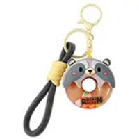 Itotal Sleutelhanger Donuts Wasbeer Keychain Donuts RACCOON Plastic and Metal 5.0x5.2x1.8cm