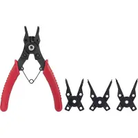 Toolcraft 4st. zee ring tang buiten/binnen ring set recht/hoekig