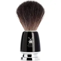 Muhle Rytmo Shaving Brush High-Grade Resin Black Synthetic Black Fibre