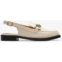 Clarks Straven Sling Cream Leather Schoenen