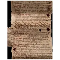Weta Workshop The Hobbit Mini Replica The Burglar Contract of Bilbo Baggins Replica: down-scaled