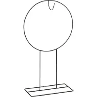 Black Box Kranshanger staand | ijzer | zwart | 89,5cm