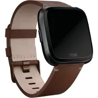 Fitbit Versa Acc band leder cognac large