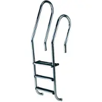 AstralPool Mixta Aisi316 Pool Ladder + 1 Double Safety Step 3 Steps Zilver
